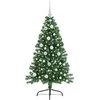 Dirbtinis prieššventinis eglutė su šviesomis Žalia 120 cm PVC