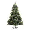 Dirbtinis sulankstomas Kalėdų medis su 300 LED Žalia 180 cm