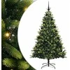 Dirbtinis sulankstomas Kalėdų medis su 300 LED Žalia 210 cm