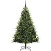 Dirbtinis sulankstomas Kalėdų medis su 300 LED Žalia 180 cm