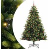 Dirbtinis sulankstomas Kalėdų medis su 300 LED Žalia 210 cm
