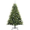 Dirbtinis sulankstomas Kalėdų medis su 300 LED Žalia 180 cm