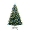 Dirbtinis sulankstomas Kalėdų medis su 300 LED Žalia 180 cm
