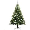 Dirbtinis sulankstomas Kalėdų medis su 300 LED Žalia 180 cm
