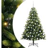 Dirbtinis sulankstomas Kalėdų medis su 300 LED Žalia 180 cm