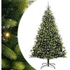 Dirbtinis sulankstomas Kalėdų medis su 300 LED Žalia 210 cm