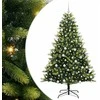 Dirbtinis sulankstomas Kalėdų medis su 300 LED Žalia 180 cm