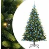 Dirbtinis sulankstomas Kalėdų medis su 300 LED Žalia 180 cm