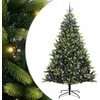 Dirbtinis sulankstomas Kalėdų medis su 300 LED Žalia 180 cm