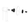 Pjovimo diskų laikiklis-adapteris graveriams Support d19xd5,8/9,6, Distar, Distar
