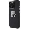 DKNY DKHCP16LSMCBSK Apple iPhone 16 Pro 6.3" dėklas telefonui juodos spalvos Liquid Silikoninis Metal Logo