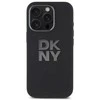 DKNY DKHCP16XSMCBSK Apple iPhone 16 Pro Max 6.9" dėklas telefonui juodos spalvos Liquid Silikoninis Metal Logo