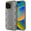 DKNY DKHMP14XPCPVSLE Apple iPhone 14 Pro Max 6.7" dėklas telefonui pilkos spalvos Leather Checkered Mono Pattern MagSafe
