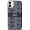 DKNY PC/TPU Repeat Pattern Tonal Stripe Magsafe dėklas telefonui Apple iPhone 11 mėlynos spalvos
