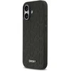 DKNY PU Leather Grid Pattern Magsafe dėklas skirtas Apple iPhone 17 juodos spalvos