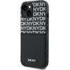 DKNY PU Leather Repeat Pattern Card Pocket dėklas telefonui Apple iPhone 15 juodos spalvos