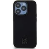 DKNY PU Leather Stack Logo Magsafe dėklas telefonui Apple iPhone 15 Pro Max juodos spalvos