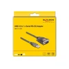 DLC DeLOCK 61400 kabelių lizdinio / kištukinio jungčių tipo keitiklis USB A RS-232 Juoda