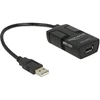 DLC DeLOCK 62588 USB kabelis 0,15 m USB A Juoda