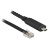 DLC DeLOCK 63912 serijinis kabelis Juoda 2 m C tipo USB RJ45