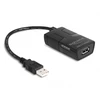 DLC DeLOCK 64225 nuoseklusis keitiklis / kartotuvas / skyriklis USB 2.0 Juoda