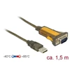 DLC DeLOCK Adapteris USB 2.0 > 1 x Serial RS-232 - erweiterter Temperaturbereich - Serieller Adapteris