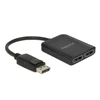 DLC DeLOCK 87768 vaizdo signalų daliklis DisplayPort 2x DisplayPort