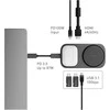 St Labs Įkrovimo stotelė „Energea Widock Plus 7in1“ USB-C 3.1 su Qi2 grafito spalvos