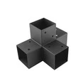 Domax Sujungimas medžiui GPX 100 102X206X306X2.0