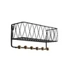 Domax_Home Drabužių kabykla Domax, 35 cm x 12 cm, juoda