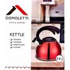 Domoletti Nerūdijančio plieno arbatinukas, CWT022 raudonas, 3l.