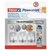 Drabužių kabliukas Tesa Powerstrips, 3 vnt., skaidri