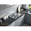 Virtuvinė plautuvė Deante Doppio ZEN 0103, satin