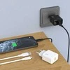 Dudao A23LEU 2.4A GaN EU USB-A sieninis įkroviklis su USB-A į Lightning kabeliu - Juodas