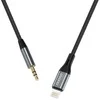 Dudao audio cable Lightning – mini jack 3.5mm 1m pilka (L11PRO)