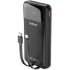 Išorinė baterija  Dudao K15Pro | 20000 mAh | 22.5 W PD | USB-C / USB-A | integruoti Lightning ir USB-C kabeliai