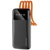 „Dudao K6Pro“ universalus 10 000 mAh maitinimo blokas su USB kabeliu, USB tipas C, žaibo juodas (K6Pro-juodas)