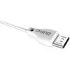 USB kabelis Dudao (L4M) microUSB (2.4A) baltas (2m)