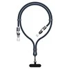 Dudao L20Max 65W 4 viename laidas su dirželiu, USB-C į USB-C su „Lightning“ ir USB-A adapteriai - Mėlyna