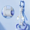 Dudao L25L USB-A - Lightning kabelis 1 m 30 W su minkštu silikoniniu apvadu - baltas