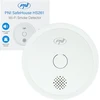 Dūmų jutiklis PNI SafeHouse HS261 su „Wi-Fi“, valdymas per „Tuya Smart“ programėlę, 3V baterijos maitinimas, 85dB, garsinis ir vaizdinis signalas, tylusis aliarmas