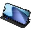 Dux Ducis Skin Pro dėklas skirtas Apple iPhone 17 Pro su Flip and Card Slot – juodos spalvos