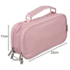 Double extendable pencil case - pink Maaleo 24517