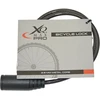 XQMAX Dviračio spyna su raktu, 65 cm juoda