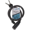 XQMAX dviračio spyna spiralė su raktu 0,8x65cm juoda