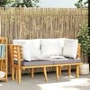 Dvivietė sodo sofa su pagalvėlėmis, akacijos medienos masyvas