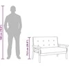 Dvivietė sofa, juodos spalvos, dirbtinė oda