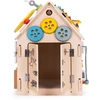 Ecotoys Medinis lavinamasis namelis vaikams, edukacinis skydelis XXL, 30 dalių