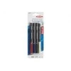 Ednet Multi Media Markers 4pcs, juodas, mėlynas, red and Eraser, 64082