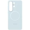 Samsung Galaxy S26 Ultra silikoninis magnetinis dėklas su šviesa Mėlyna